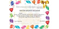 Hatim Başarı Belgesi